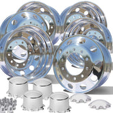 24.5 Alcoa Evo Dura Bright Polished 6 Wheel Tandem Kit